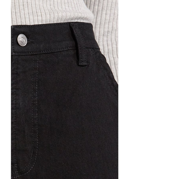 Scoop Womens Mid Rise Wide Leg Jeans Black Size 10 - Picture 7 of 7